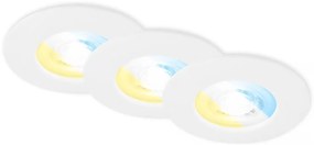 Briloner 7605036-SZETT 3xLED fürdőszobai beépíthető mennyezeti lámpa 3xLED/4,9W/230V IP44 fehér
