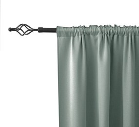 Függöny OXFORD 140x270 cm, szürkészöld Felfüggesztés: Hullámos sínszalag
