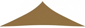 tópszínű HDPE napvitorla 160 g/m² 3,5 x 3,5 x 4,9 m