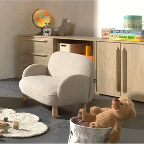 Bézs buklé gyerek kanapé 89 cm Rocky – Vipack