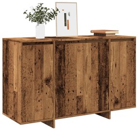 antik fa színű szerelt fa tálalószekrény 120x41x75 cm