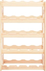 vidaXL fenyőfa bortartó állvány 20 palackhoz