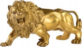 Sárgaréz figura Stcree Fengshui Oroszlán Kézzel Készített Modern Arany
