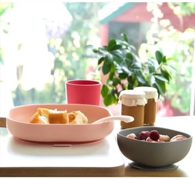 Beaba - Gyermek étkészlet Pink 4 db