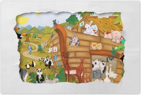 Poszterek 60x40 Noé bárkája Állatok