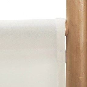 5 paneles összecsukható bambusz és vászon térelválasztó 200 cm