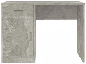 betonszürke faanyag fiókos/rekeszes íróasztal 100x40x73 cm