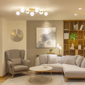 Brilagi - LED Felületre szerelhető csillár MILLA 7xG9/3W/230V arany/fehér