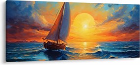 Kép - Vitorlások (120x50 cm)