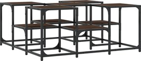 vidaXL barna tölgyszínű szerelt fa dohányzóasztal 91x91x40 cm