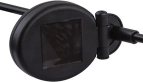 Globo 33530 Solar leszúrható lámpa fém fekete-arany színű, sárga világító gömbbel, láng effekttel. IP44, kapcsolóval, inkl. 1 x AA Ni-Mh 300mAh 1,2V, HxSZxM:165x65x900, inkl. 1xLED 0,06W 3,2V, 3000K