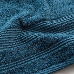 Sötétkék frottír pamut fürdőlepedő 70x130 cm Tendresse – douceur d'intérieur