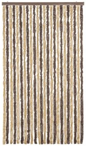 sötétbarna és bézs zsenília rovarfüggöny 100x200 cm