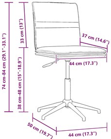 vidaXL 4 db sárga bársony étkezőszék