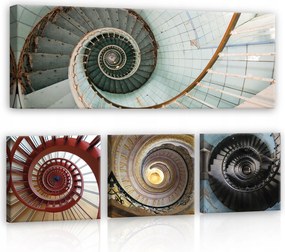 Vászonkép 80x55 Spirális lépcső építészet geometria perspektíva mozgás mélység