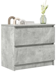 betonszürke szerelt fa TV-szekrény 60x35x54 cm