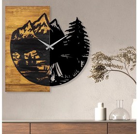 Fali óra 56x58 cm, 1xAA, fa/fém kivitel