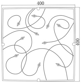 Globo 40393-3 - Mennyezeti lámpa 3xE27/60W