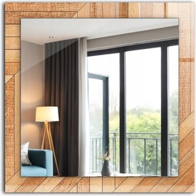 Fürdőszoba tükör nappali hálószoba nyomott mintával Fa parketta 60 x 60 cm