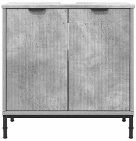 Fürdőszobai mosdószekrény Beton szürke 60.5 x 33.5 x 61 cm