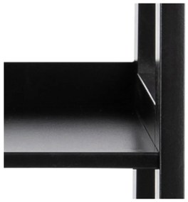Wally fekete polcos állvány, 63 x 130 cm - Actona