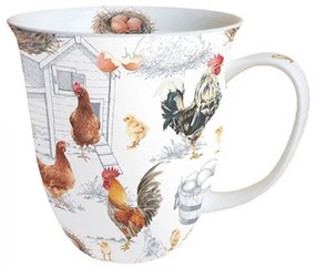 Chicken Farm Porcelán bögre 400 ml