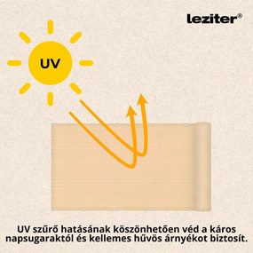 Erkély árnyékoló, belátásgátló 5 m bézs