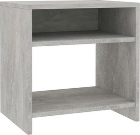 vidaXL betonszürke szerelt fa éjjeliszekrény 40 x 30 x 40 cm