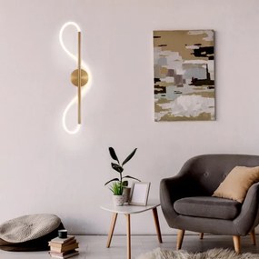 LED falilámpa EMMA LED/19W/230V, arany