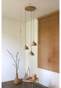 Duolla - Zsinóros csillár IRONLINE 3xE27/15W/230V bézs