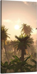 Vászonkép Naplemente Pálmafák Természet 40x80 cm