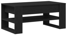 Fekete Tölgy Kávézó Asztal 102x55x45 cm Mérnöki Fa