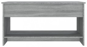 szürke sonoma színű szerelt fa dohányzóasztal 102x50x52,5 cm