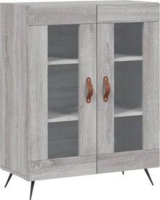 vidaXL szürke sonoma színű szerelt fa tálalószekrény 69,5 x 34 x 90 cm