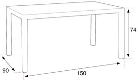 Violina 6+1 karfás kerti bútor garnitúra szett