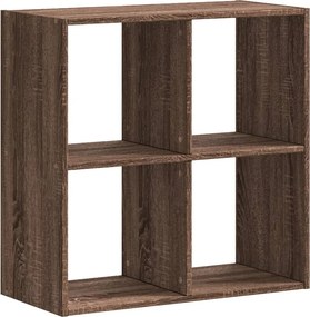 vidaXL füstös tölgy színű szerelt fa könyvespolc 68,5 x 32 x 68,5 cm