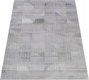 Komo Szőnyeg 140x200 Stílusos Modern fényes szürke bézs w08