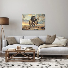 Üveg kép - Triceratops (70x50 cm)
