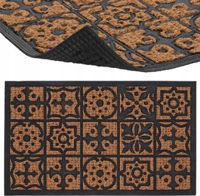 Lábtörlő mozaik kókuszrostból és gumiból 75x45 cm Ajtó Előtt