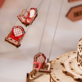 RoboTime - 3D zenedoboz puzzle Láncos körhinta 3xAAA