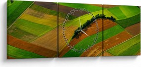 Kép - Mezők, rétek (órával) (90x30 cm)