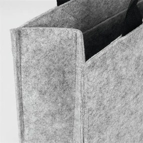 Irodai válltáska, M méret, 36x28x15 cm, SIGEL Basic, világosszürke (SDBA430)