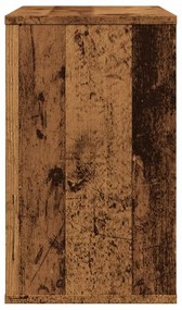 Antik fa színű szerelt fa kisszekrény 60 x 30 x 50 cm