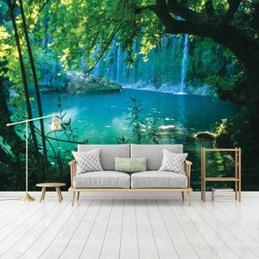 Fotótapéta - Titokzatos türkizkék tó (152,5x104 cm)