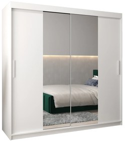 Ruhásszekrény 200 cm Toki 1 (matt fekete + matt fehér). 1064929