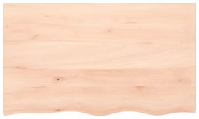 kezeletlen tömör fa fürdőszobai pult 100x60x(2-6) cm