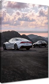 Vászonkép 40x60 Fehér Audi RS7 Autó