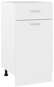 “Lyon” fehér szerelt fa fiókos alsószekrény 40 x 46 x 81,5 cm