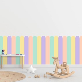 PIPPER. Textil öntapadó tapéta - Boltív - Pasztell szín 2 Méret: 100cm