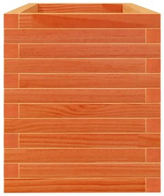 viaszbarna tömör fenyőfa kerti virágtartó 90 x 40 x 45,5 cm